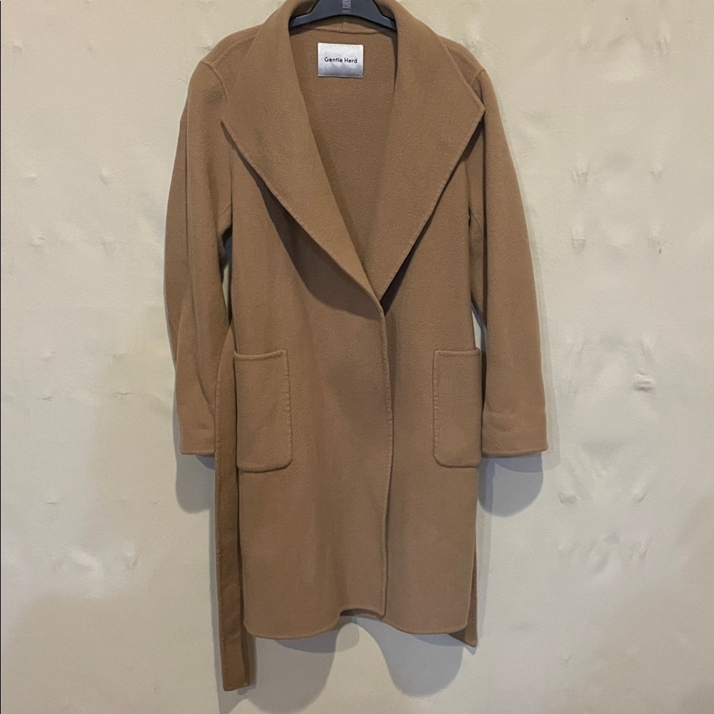 Camel Wrap Coat